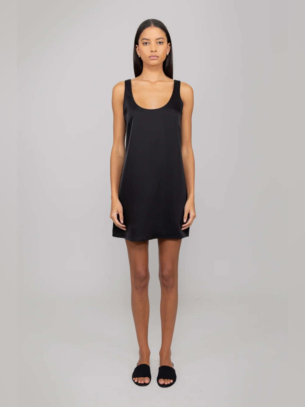 Leset Barb Tank Dress - Black